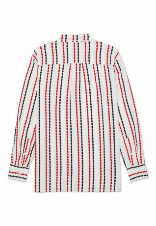 Tommy Hilfiger ADAPTIVE DOT STRIPE REGULAR FIT Button-down blouse optic white th multi ADAPTIVE DOT STRIPE REGULAR FIT Блузка на пуговицах оптический белый й мульти