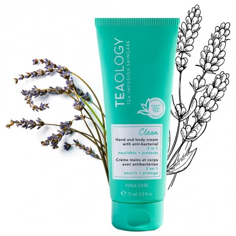 Teaology Yoga Care Clean Hand And Body Cream With Anti-Bacterial Yoga Care Чистый крем для рук и тела с антибактериальным эффектом