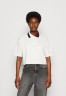 Tommy Hilfiger RLX SPLIT GLOBAL STR CROP Polo shirt ecru RLX SPLIT GLOBAL STR CROP Рубашка поло экрю