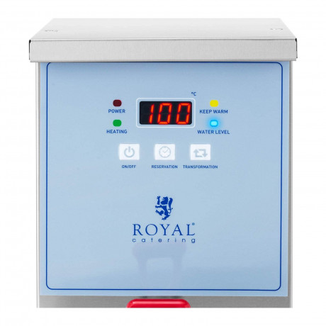 Royal Catering Royal Catering Heisswasserspender Heisswasserspender Wasseranschluss Heissgetrankespender 10 l, 10 l, 3000 W Диспенсер для горячей воды Royal Catering Диспенсер для горячей воды Подключение воды Диспенсер для горячих напитков 10 л, 10 л, 3