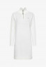 Tommy Hilfiger HALF ZIP Jumper dress ecru HALF ZIP Платье-джемпер экрю