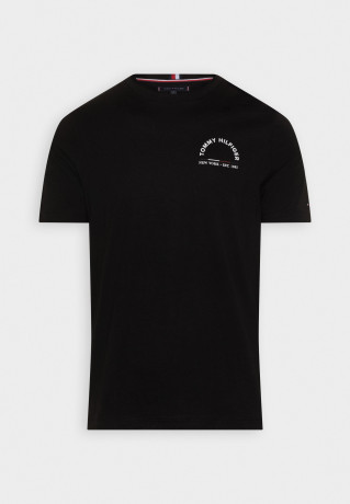 Tommy Hilfiger SHADOW TEE UNISEX Print T-shirt black SHADOW TEE UNISEX Футболка с принтом черный
