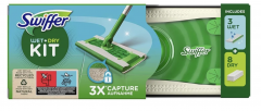 Swiffer SET wet+dry kit + 24st feuchte bodentucher, Swiffer НАБОР Швабра (в комплекте 11 салфеток) + 24 шт влажные салфетки
