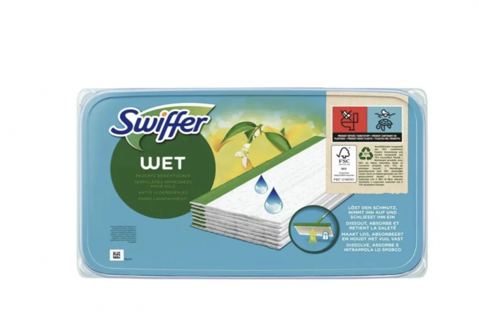 Swiffer SET wet+dry kit + 24st feuchte bodentucher, Swiffer НАБОР Швабра (в комплекте 11 салфеток) + 24 шт влажные салфетки