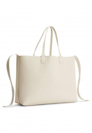 Tommy Hilfiger ICONIC TOMMY SOLID Tote bag feather white ICONIC TOMMY SOLID Сумка-тоут перо белое