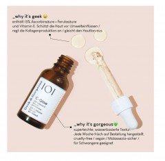 Geek &amp; Gorgeous C-Glow Serum, Сыворотка для лица 15% витамин C, сияние и ровный тон кожи, 30 мл х 2 шт