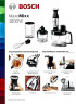 BOSCH BOSCH Stabmixer MS8CM6190 MaxoMixx Stabmixer-Set Edelstahl  Погружной блендер BOSCH MS8CM6190 Набор ручных блендеров MaxoMixx из нержавеющей стали