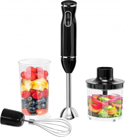 KOMFOTTEU KOMFOTTEU Stabmixer, Handruhrer-Set, mit 3-Klingen-Messer  Ручной блендер KOMFOTTEU, набор ручных миксеров, с 3-лезвийным ножом