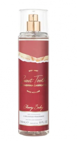 Sabrina Carpenter Cherry Baby Mist 236ml, Парфюмированный мист для тела, сладкий вишнёво-ванильный аромат 236 мл