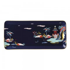 Wedgwood Wedgwood Wonderlust Tablett rechteckig Blue Pagoda 34x15,5 cm Поднос Wedgwood Wonderlust прямоугольный Blue Pagoda 34x15,5 см