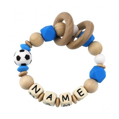 elefantasie Greifling Fussball personalisiert mit Namen Игрушечный футбол Grip с именем