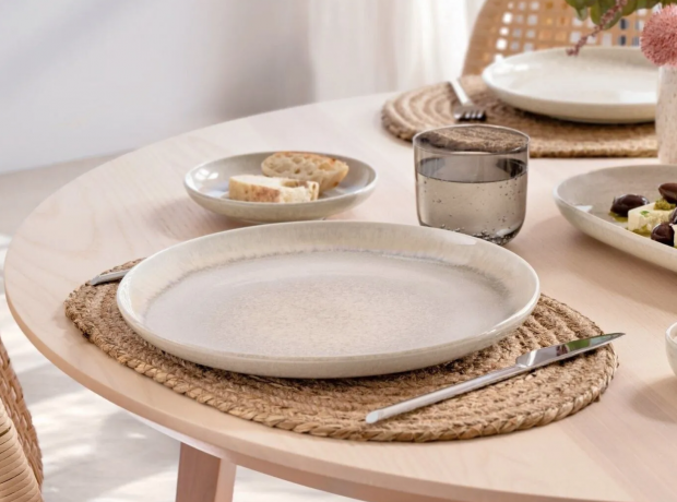 Villeroy & Boch Perlemor Sand Teller 29cm, Тарелка обеденная 29 см, премиальный фарфор, бежевая, круглая