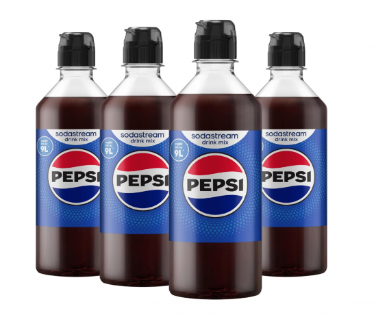 Sodastream drink mix Pepsi Sirup, 4er Pack (4 x 440 ml), SodaStream Сироп Pepsi для газированной воды, концентрат напитка со вкусом Pepsi, до 36 л готового напитка 440 мл x 4 шт
