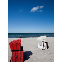 CALVENDO Puzzle CALVENDO Puzzle Strandkorbe am Meer Пазл CALVENDO Пазл шезлонги у моря