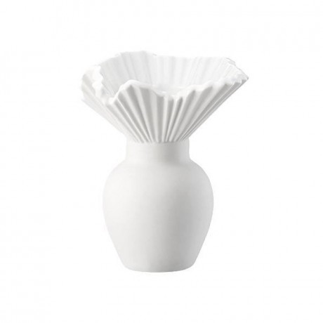 Rosenthal Rosenthal Miniaturvasen Vase Falda weiss matt 10 cm Миниатюрные вазы Rosenthal Ваза Falda белая матовая 10 см