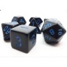 dice4friends 7-tlg. RPG Wurfelset Pearl: Black\/Blue 7 шт. RPG Dice Set Жемчуг: Черный/Синий