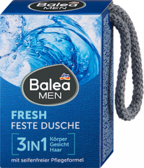 Balea MEN Festes Duschgel Fresh 3in1, 100 g, Твёрдый гель для душа Fresh 3 в 1 для тела, лица и волос, 100 г