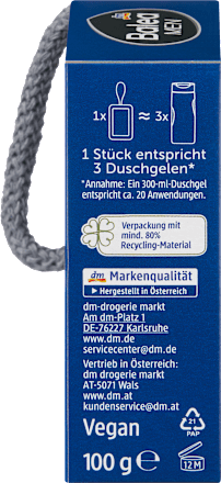 Balea MEN Festes Duschgel Fresh 3in1, 100 g, Твёрдый гель для душа Fresh 3 в 1 для тела, лица и волос, 100 г