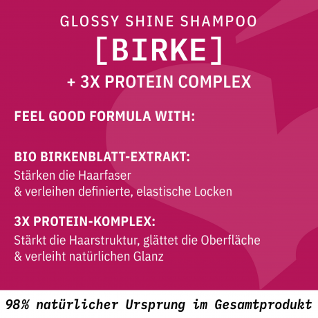 SANTE Glossy Shine Shampoo, 950 ml, Санте Шампунь Glossy Shine для тусклых волос, с берёзовым экстрактом и комплексом протеинов, 950 мл