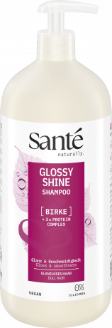 SANTE Glossy Shine Shampoo, 950 ml, Санте Шампунь Glossy Shine для тусклых волос, с берёзовым экстрактом и комплексом протеинов, 950 мл