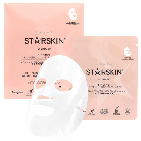STARSKIN Close-Up™ Coconut Bio-Cellulose Firming Face Mask Кокосовая биоцеллюлозная укрепляющая маска для лица Close-Up™