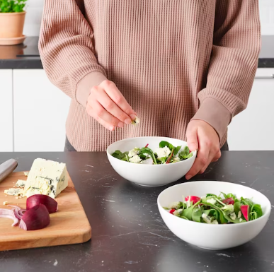 Ikea FROJDEFULL Tiefer Teller, weiss 16 cm, Икеа Фрождефулл Тарелка глубокая, белая 16 см,  2 штуки