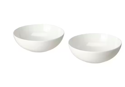 Ikea FROJDEFULL Tiefer Teller, weiss 16 cm, Икеа Фрождефулл Тарелка глубокая, белая 16 см,  2 штуки