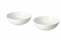 Ikea FROJDEFULL Tiefer Teller, weiss 16 cm, Икеа Фрождефулл Тарелка глубокая, белая 16 см,  2 штуки