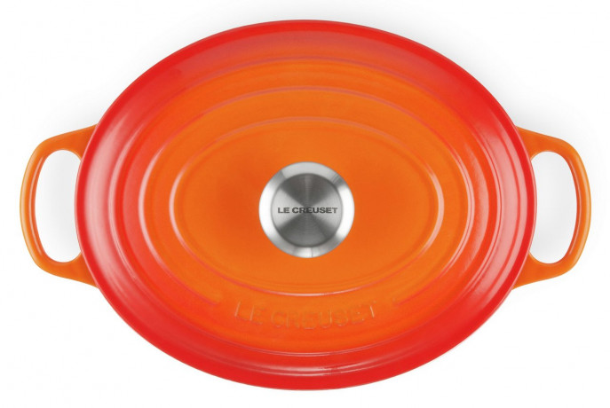 Le Creuset LE CREUSET Gourmet Br\u00e4ter Oval SIGNATURE rot LE CREUSET Gourmet Br>4ter Oval SIGNATURE