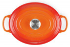 Le Creuset LE CREUSET Gourmet Br\u00e4ter Oval SIGNATURE rot LE CREUSET Gourmet Br>4ter Oval SIGNATURE
