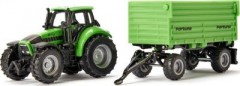 SIKU SIKU Super 1606 DEUTZ-FAHR mit Fortuna 2-Achs Anhanger SIKU Super 1606 DEUTZ-FAHR с двухосным прицепом Fortuna