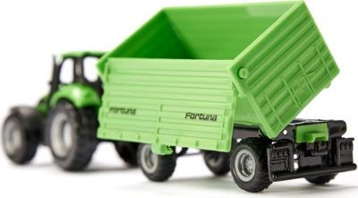 SIKU SIKU Super 1606 DEUTZ-FAHR mit Fortuna 2-Achs Anhanger SIKU Super 1606 DEUTZ-FAHR с двухосным прицепом Fortuna