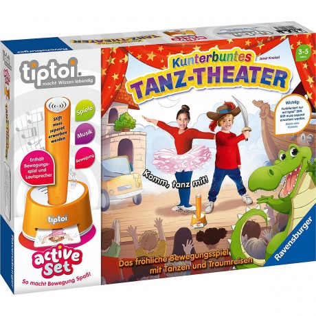 Ravensburger tiptoi Wissen  Quizzen active Set Kunterbuntes Tanz-Theater tiptoi Knowledge Quizzes active Set Красочный танцевальный театр
