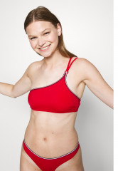 Tommy Hilfiger ASYMMETRIC Bikini top primary red АСИММЕТРИЧНЫЙ Верх бикини первичный красный