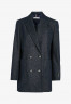 Tommy Hilfiger DOUBLE BREASTED Short coat indigo blue ДВУБОРТНЫЙ Короткое пальто Индиго синий