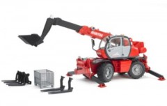 Bruder BRUDER 2129 Manitou Teleskopstabler MRT  2150 m. Zubehor Телескопический погрузчик BRUDER 2129 Manitou MRT 2150 с аксессуарами