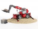Bruder BRUDER 2129 Manitou Teleskopstabler MRT  2150 m. Zubehor Телескопический погрузчик BRUDER 2129 Manitou MRT 2150 с аксессуарами