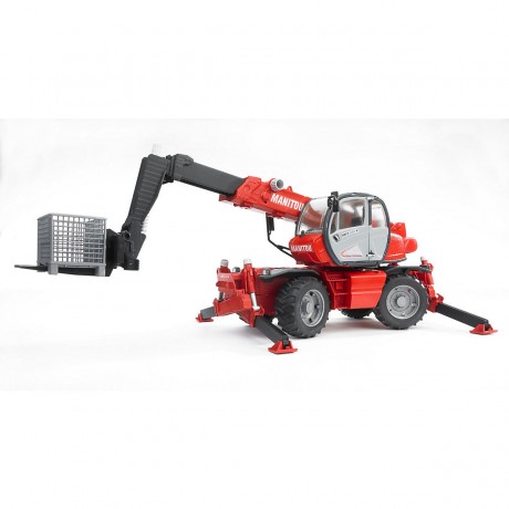 Bruder BRUDER 2129 Manitou Teleskopstabler MRT  2150 m. Zubehor Телескопический погрузчик BRUDER 2129 Manitou MRT 2150 с аксессуарами