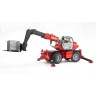 Bruder BRUDER 2129 Manitou Teleskopstabler MRT  2150 m. Zubehor Телескопический погрузчик BRUDER 2129 Manitou MRT 2150 с аксессуарами