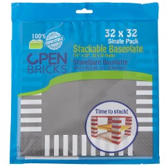 Open Bricks stapelbare Strassenplatte Platte 32x32 Noppen grau Kreuzung Штабелируемая дорожная плита 32х32 ручки серая крестовина
