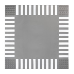 Open Bricks stapelbare Strassenplatte Platte 32x32 Noppen grau Kreuzung Штабелируемая дорожная плита 32х32 ручки серая крестовина