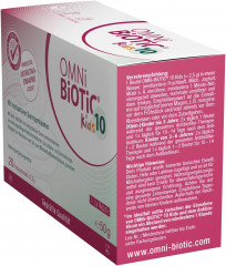 OMNI BIOTIC 10 Kids 20st x 2 packs, Комплекс бактерий для детей Омни Биотик 10 штаммов бактерий для микрофлоры кишечника, Германия, 20шт х 2 упаковки