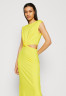 Tommy Hilfiger CUTOUT MIDI DRESS Jersey dress vivid yellow ПЛАТЬЕ МИДИ С ВЫРЕЗАМИ Платье из джерси ярко-желтый