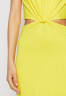 Tommy Hilfiger CUTOUT MIDI DRESS Jersey dress vivid yellow ПЛАТЬЕ МИДИ С ВЫРЕЗАМИ Платье из джерси ярко-желтый