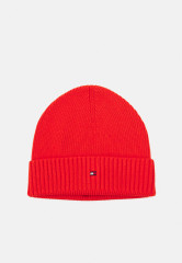 Tommy Hilfiger ESSENTIAL FLAG BEANIE UNISEX Beanie acid orange melange ESSENTIAL FLAG BEANIE UNISEX Шапочка кислотно-оранжевый меланж