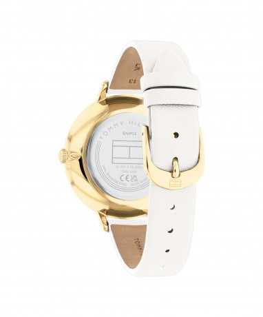 Tommy Hilfiger GP CASE (WHITE ENAMEL BEZEL)/ WHITE DIAL WITH GP ACCENTS/ WHITE  Watch white КОРПУС GP (БЕЗЕЛЬ С БЕЛОЙ ЭМАЛЬЮ)/ БЕЛЫЙ ЦИФЕРБЛАТ С АКЦЕНТАМИ GP/ БЕЛЫЙ Часы белый