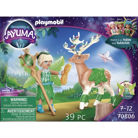 PLAYMOBIL Adventures of Ayuma 2er Set: 70804 Tropfenhauschen + 70806 Forest Fairy mit Seelentier Приключения Аюмы Набор из 2 предметов: 70804 Домик-капля + 70806 Лесная фея с тотемным животным