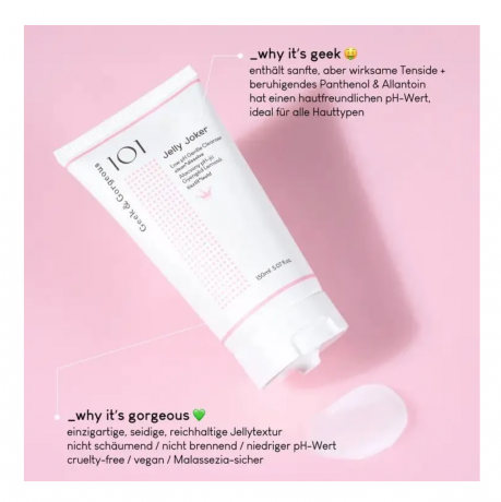 Гель для умывания лица Geek & Gorgeous Jelly Joker, мягкое очищение без сульфатов, для всех типов кожи, 150 мл