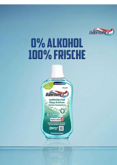 Odol med 3 Mundspulung antibakteriell Pflege & Schutz 500ml x 3st, Ополаскиватель для полости рта антибактериальный, защита и уход, с фтором, без спирта, 500 мл x 3шт