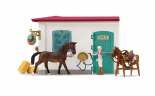 Schleich Horse Club 42568 Игровой набор "Магазин для всадников", конный магазин, фигурки, лошадь, аксессуары, более 30 элементов, от 5 лет, Германия